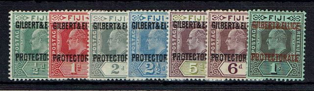 Image of Gilbert & Ellice Islands SG 1/7 LMM British Commonwealth Stamp